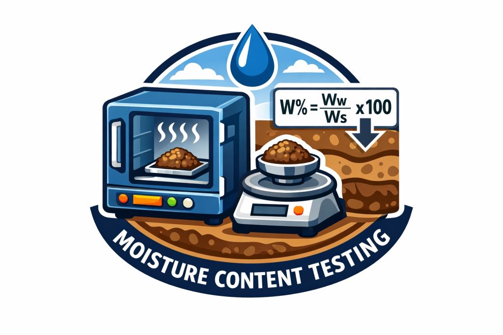 moisture content water content testing Geotechnical icon